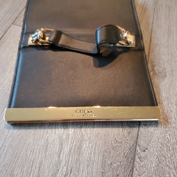 Guess Black and White Crossbody/Clutch Bag with detachable strap. - Picture 9 of 14